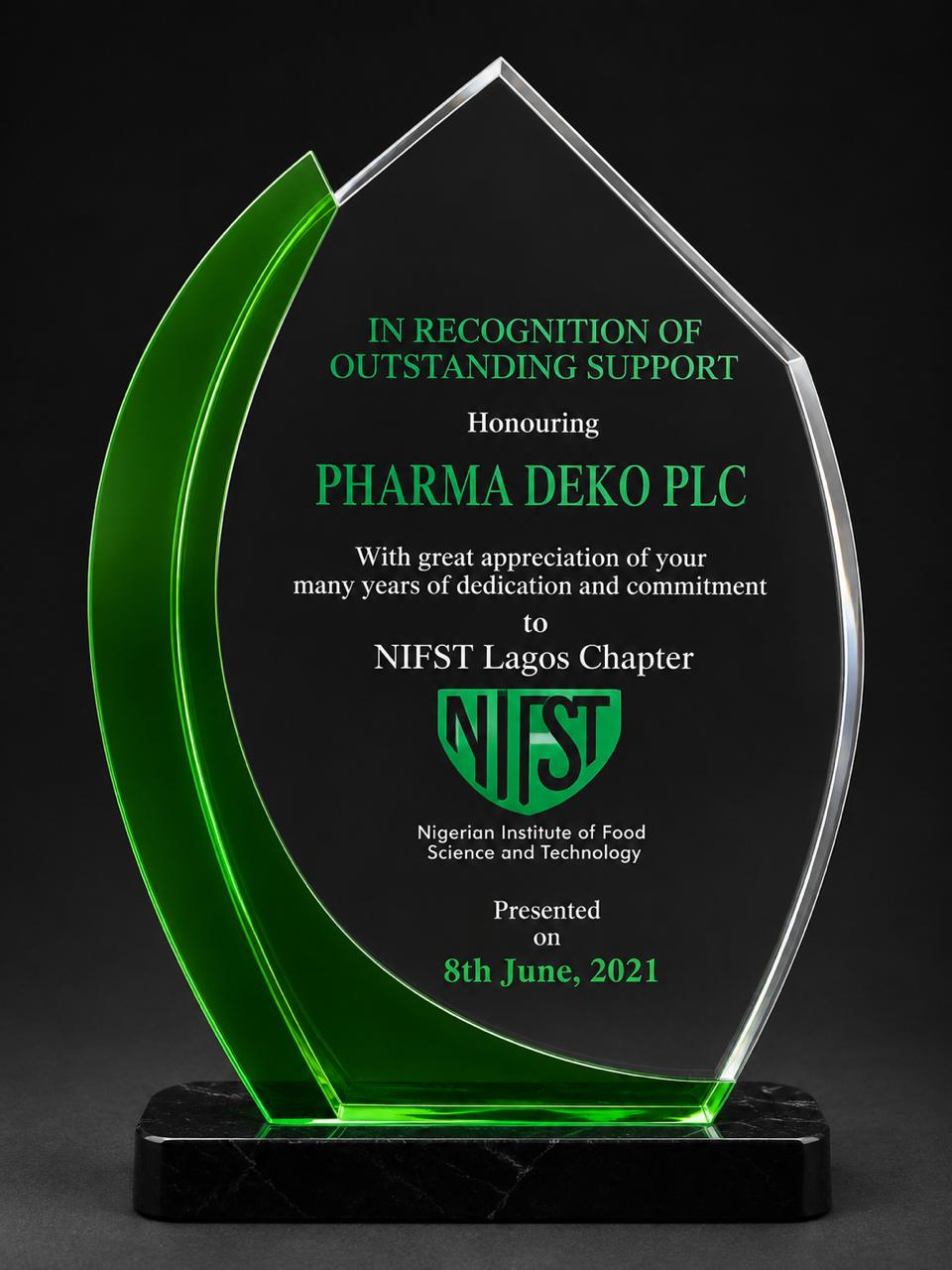 Nigerian Institute of Food Science and Technology Honor Award